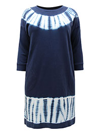 NAVY Pure Cotton Tie Dye Sweatshirt Dress - Size 8 to 18 (US XS to XL)