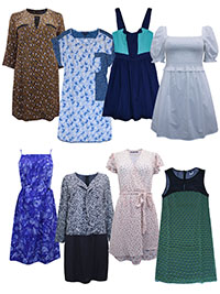 FC-UK ASSORTED Plain & Printed Dress - Size 4 to 16