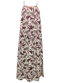 PLUM Floral Print Square Neck Strappy Dress - Size 8 to 12 (S to L)