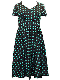 JB BLACK Polka Dot Prom Dress - Plus Size 14 to 26