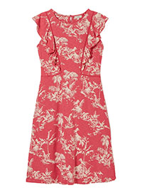 Fat Face BERRY Kate Flamingo Dress - Size 6 to 20