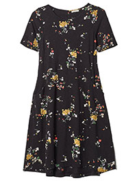 BLACK Simone Floral Dress - Size 8 to 14