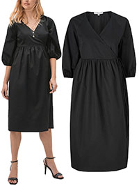 Joelle BLACK Manhattan Wrap Dress - Size 8/10 to 20/22 (EU 34/36 to 46/48)