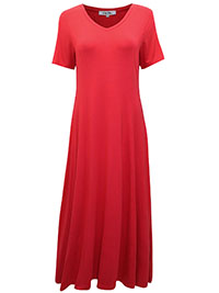 L.E. RED Quintessential Jersey Dress - Size 12
