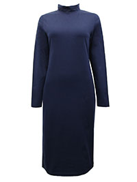 NAVY High Neck Jersey Midi Dress - Size 10/12 to 30/32 (EU 36/38 to 52/54)