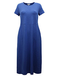 J.Jill BLUE Pure Cotton Pocket Maxi Dress - Size 8/10 (US S)