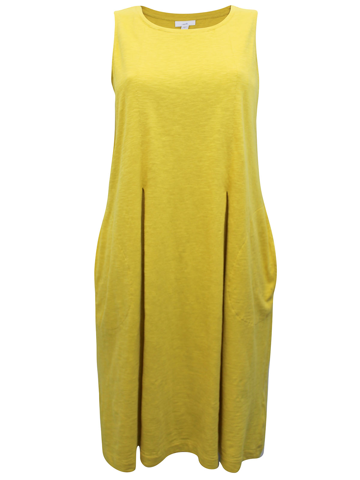 J.Jill - - J.Jill LEMON Pure Cotton Sleeveless Pocket Swing Dress - Plus  Size 4/6 to 28/30