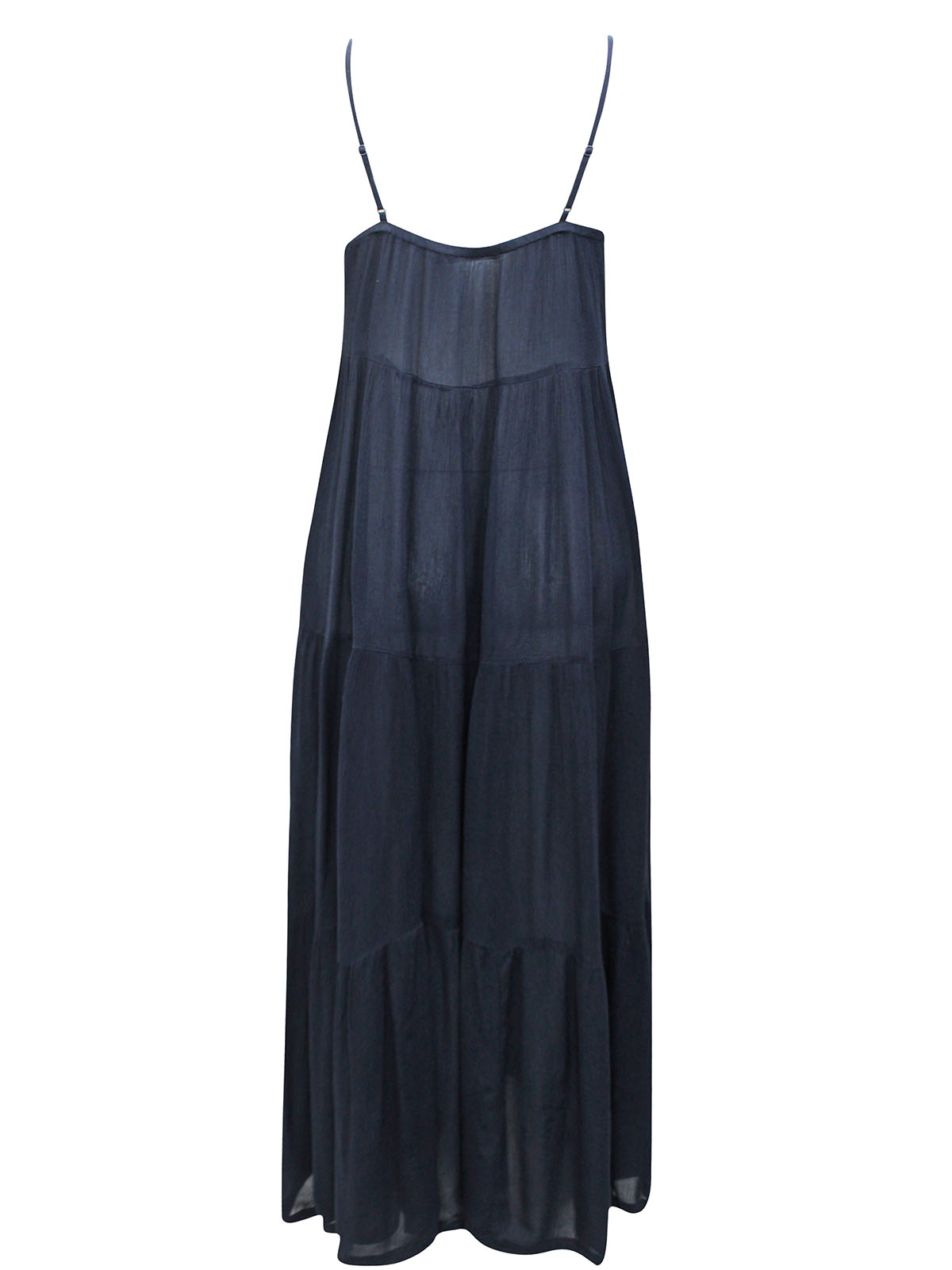 Monoprix Femme - - Monoprix BLACK Strappy Tiered Maxi Dress - Size 10/ ...