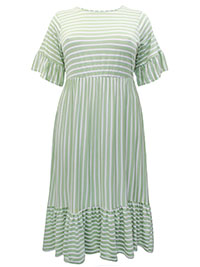Curve SAGE Striped Maxi Dress - Plus Size 14 to 26/28