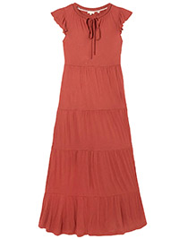 MID-ORANGE Suki Jersey Maxi Dress - Size 8 to 16