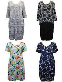 ASSORTED Boutique Stock Printed Short Sleeve Dresses - Size 10/12 to 14