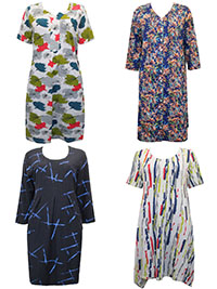 ASSORTED Boutique Stock Printed Dresses - Plus Size 14