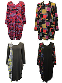 ASSORTED Boutique Stock Printed Long Sleeve Dresses - Size 8/10 to 14