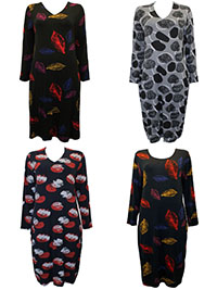 ASSORTED Boutique Stock Printed Long Sleeve Dresses - Size 8/10 to 14