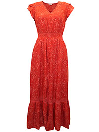 JB RED Printed Lace Maxi Dress - Size 10 to 32