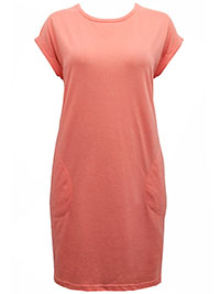 CORAL Cotton Rich Tie Back Pocket Dress - Size 6/8 to 26/28 (XS to 2XL)