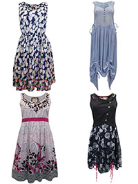 JB ASSORTED Plain & Printed Dresses - Size 8 to 10