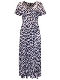 SS NAVY Aster Dot Chateaux Maxi Dress - Size 6 to 26/28
