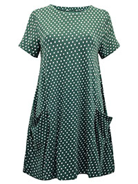 SS GREEN Short Sleeve Clear Light Dress - Size 10 to 20