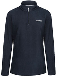 NAVY Sweethart Lightweight Half-Zip Fleece - Plus Size 20 to 26