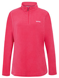 PINK Sweethart Lightweight Half-Zip Fleece - Plus Size 22 to 26