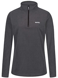 SEAL-GREY Sweethart Lightweight Half-Zip Fleece - Plus Size 22 to 24