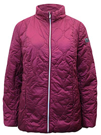 ULLAP RED Quilted Fully Lined Jacket - Plus Size 16/18 to 36/38