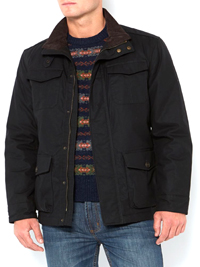 Mens Howick BLACK Funnel Neck Belted Bamford Jacket - Size Medium to XXLarge Mens Howick BLACK Funnel Neck Belted Bamford Jacket - Size Medium to XXLarge