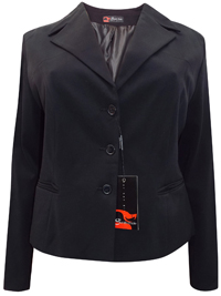 Sarah Chole BLACK Long Sleeve Blazer Jacket - Plus Size 22 (54) Sarah Chole BLACK Long Sleeve Blazer Jacket - Plus Size 22 (54)