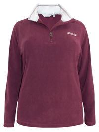 Regatta PLUM Sweetheart Zipped Funnel Neck Soft Fleece Top - Size 8 to 26 Regatta PLUM Sweetheart Zipped Funnel Neck Soft Fleece Top - Size 8 to 26