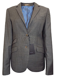 Pour SLATE-GREY Katie Pure Wool Single Breasted Blazer Jacket - Size 8 to 18 (EU 34 to 44) Pour SLATE-GREY Katie Pure Wool Single Breasted Blazer Jacket - Size 8 to 18 (EU 34 to 44)