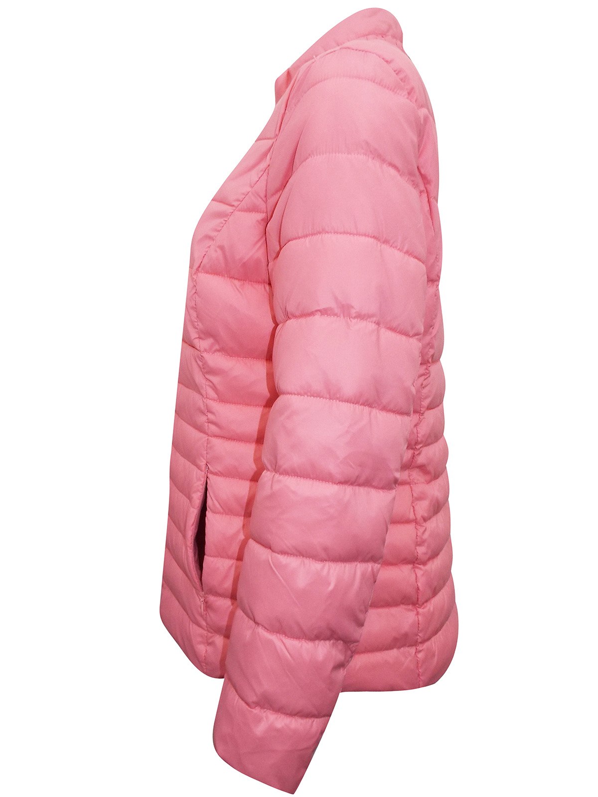 David Barry - - David Barry PINK Quilted Zip Puffer Jacket - Size 10 to 24