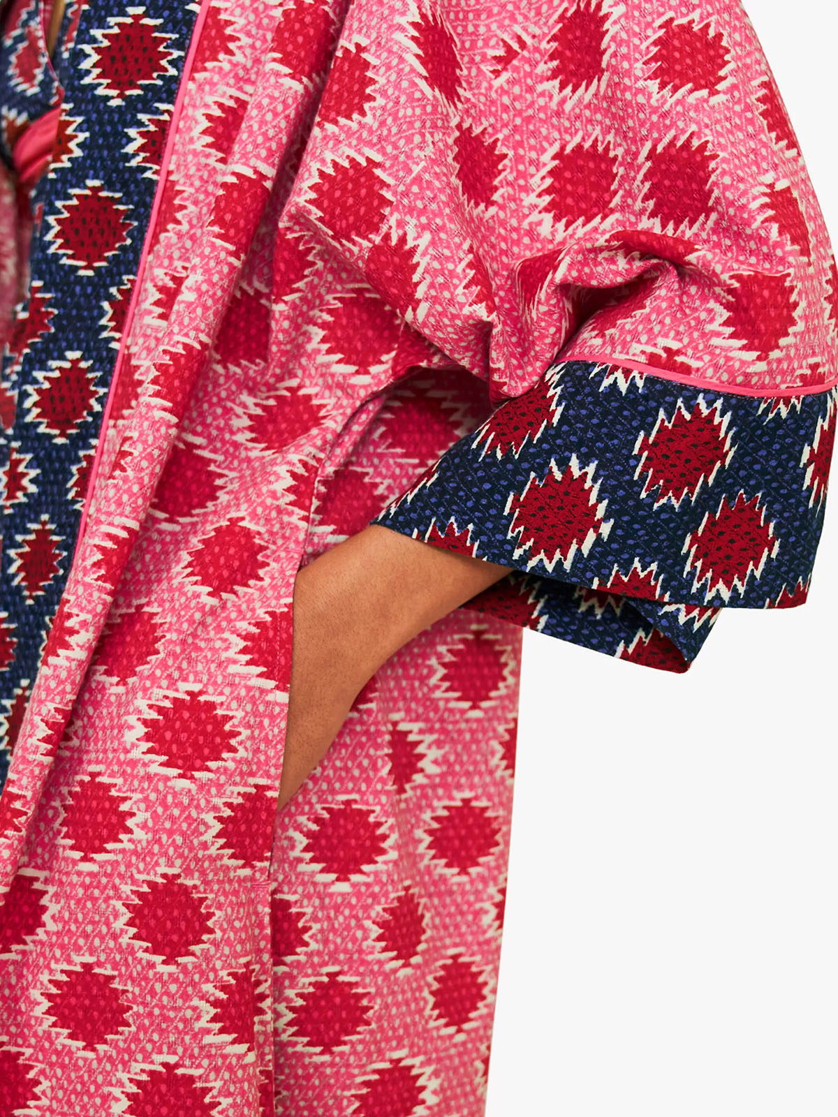 White Stuff - - WH1TE STUFF PINK Marley Ikat Print Kimono - Size M