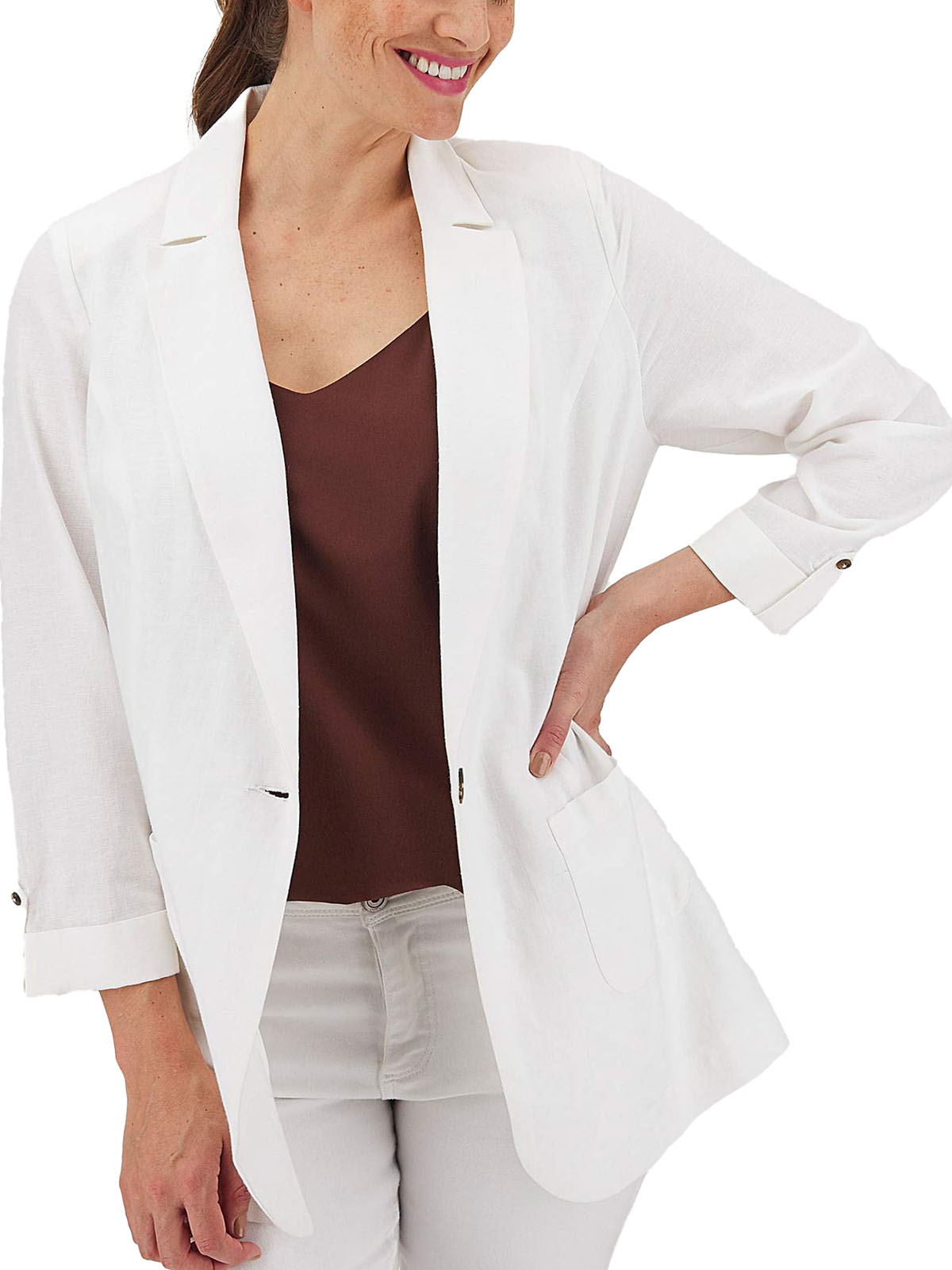 White blazer hot sale size 16