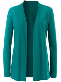 TEAL Modal Blend Open Front Cardigan - Size 10 to 28