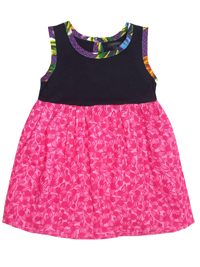 IKKS BLACK Pure Cotton Sleeveless Printed Tunic - Age 2/3yrs to 4/5yrs IKKS BLACK Pure Cotton Sleeveless Printed Tunic - Age 2/3yrs to 4/5yrs