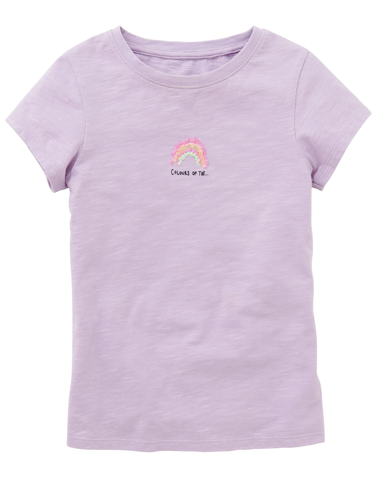 N3XT LILAC Girls Colors Of The Rainbow Sequin Embellished T-Shirt ...