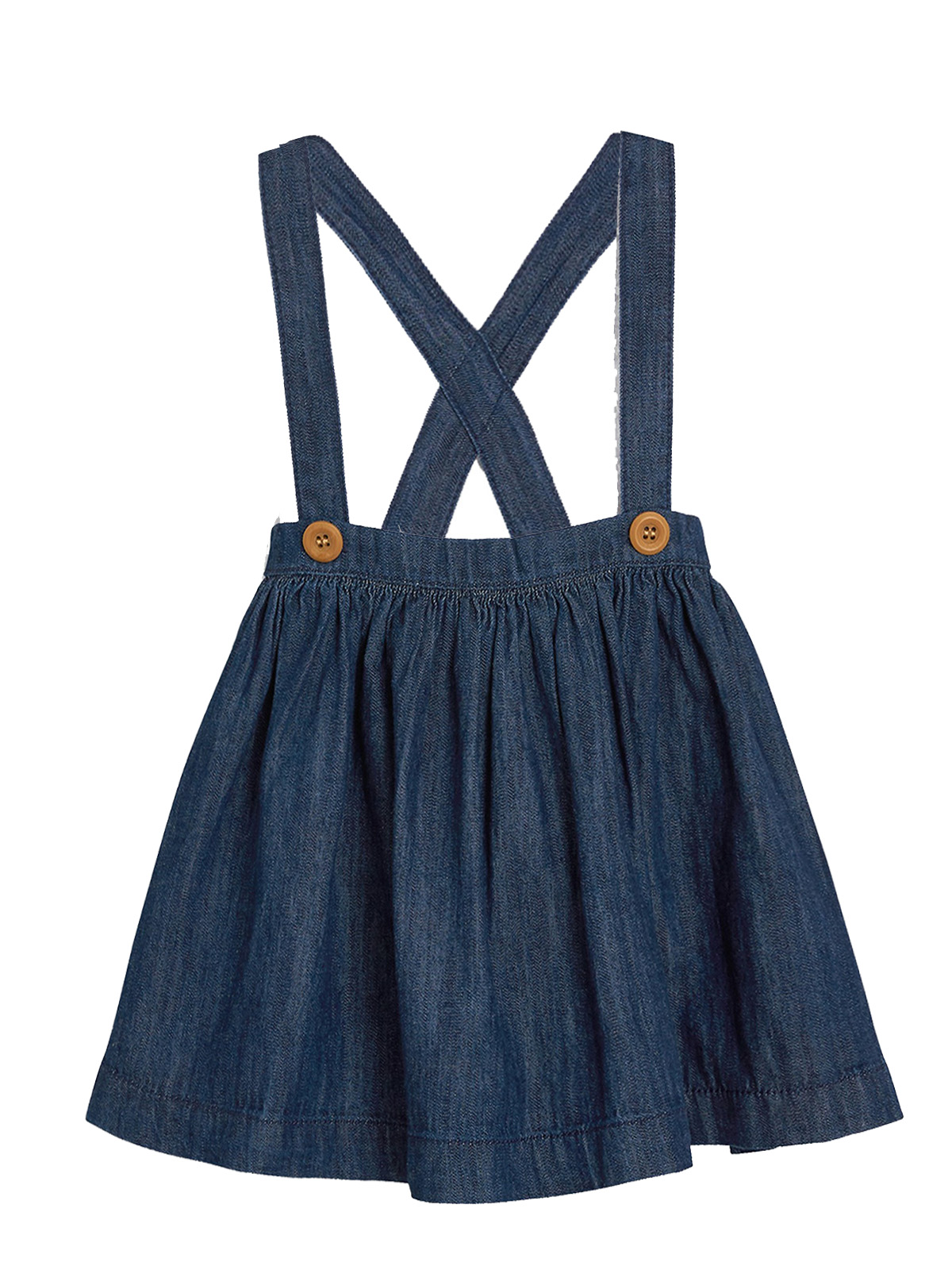 N3XT BLUE Girls Denim Skirt with Braces - Size 6/9M to 4/5yrs