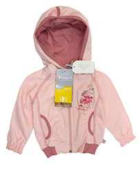 Champion PINK Girls Pure Cotton Zip Through Hooded Top - Age 6M to 3Y Champion PINK Girls Pure Cotton Zip Through Hooded Top - Age 6M to 3Y