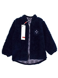 Name It NAVY Girls Teddy Fleece Zip Through Jacket - Age 6/9M to 2/3Y Name It NAVY Girls Teddy Fleece Zip Through Jacket - Age 6/9M to 2/3Y