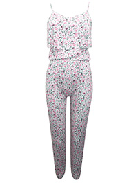 My Wear PINK Girls Printed Frill Jersey Jumpsuit - Age 7/8Y to 11/12Y