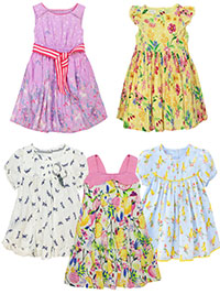 MSN ASSORTED Baby Girls Dresses - Age 0/3M to 6/12M
