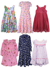 MSN ASSORTED Younger Girls Dresses - Age 2/3Y to 7/8Y