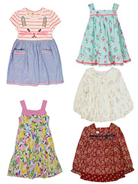 ASSORTED Baby Girls Dresses - Age 0/3M to 18/24M