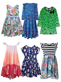 MSN ASSORTED Younger Girls Dresses - Age 3/4Y to 7/8Y
