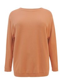 Curve CHESTNUT Soft Knit Jumper Top - Plus Size 14/16 to 20/22