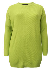 GREEN Essential Knitted Jumper - Plus Size 14/16 to 34/36