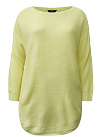 LEMON Slash Neck Knitted Jumper - Plus Size 16 to 30/32