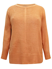 PUMPKIN Ribbed Knit Jumper - Plus Size 22 to 26