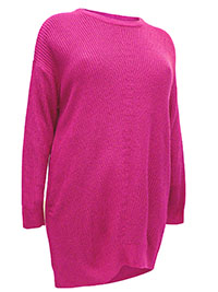 PINK Chunky Knitted Jumper - Plus Size 14/16 to 34/36